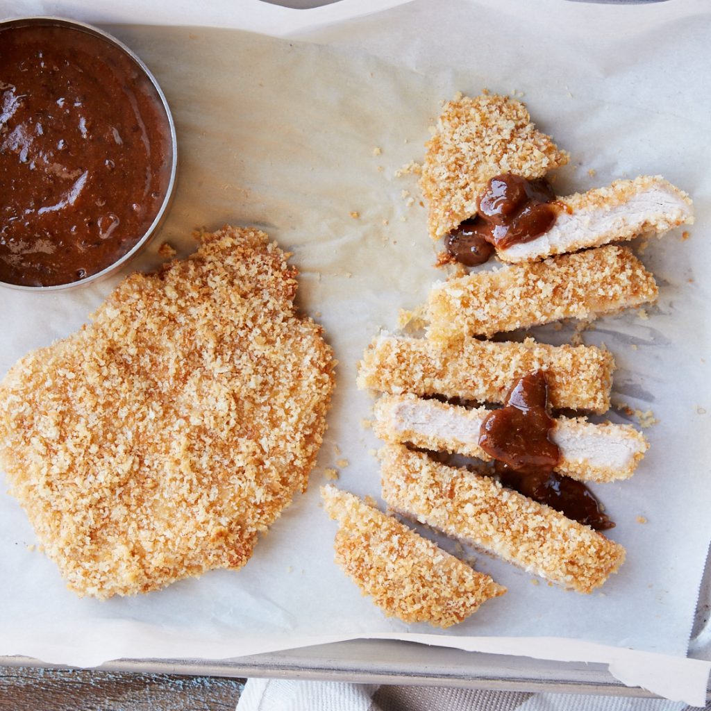 crispy baked pork cutlets